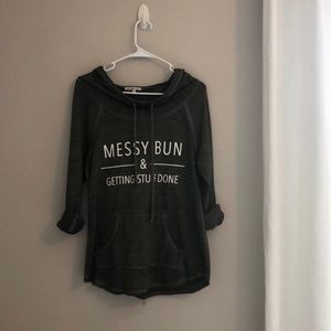 Baggy Hoodie - “Messy Bun & Getting Stuff Done”